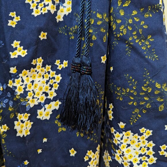 NWT - Kookai indigo floral skirt with belt sz 38EU/8US - Picture 4 of 10